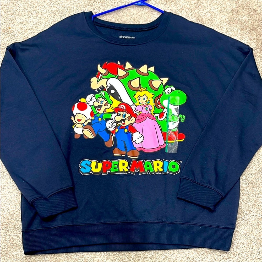 Super Mario Black Sweatshirt